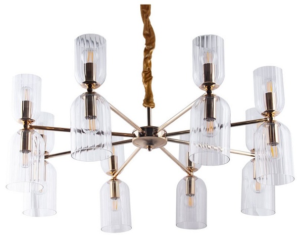 Подвесная люстра Arte Lamp Charm A1623LM-16GO